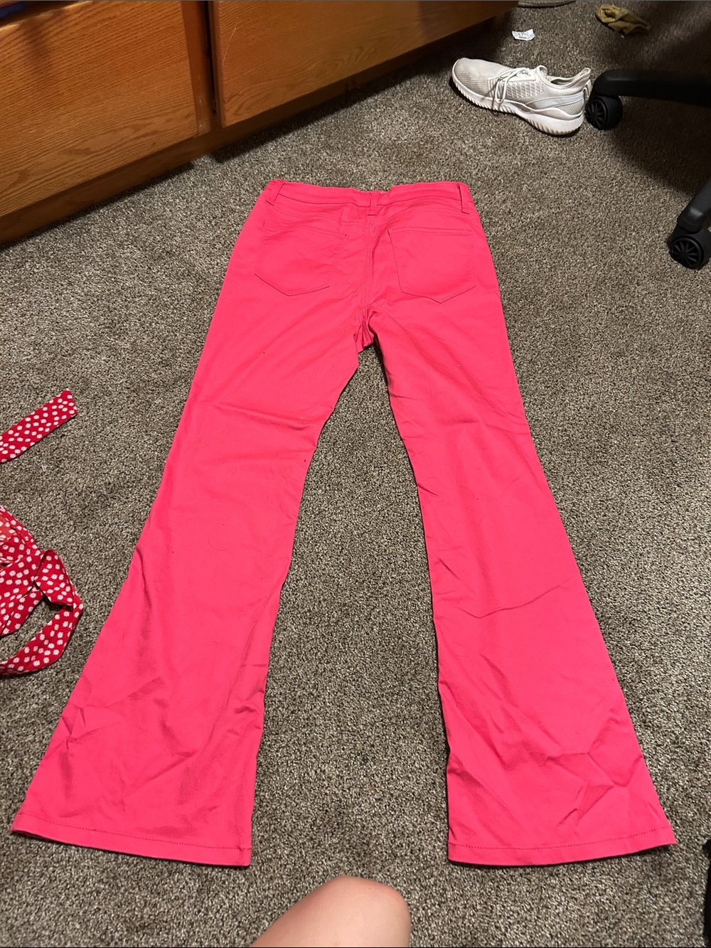 Zenana Outfitters Hot Pink Wide Leg Jeans - Picture 2 of 3